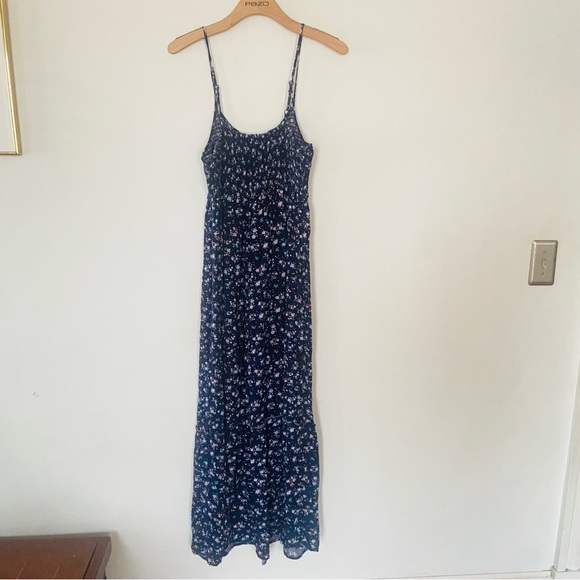 Pink Rose size large floral spaghetti strap dress - Picture 1 of 8